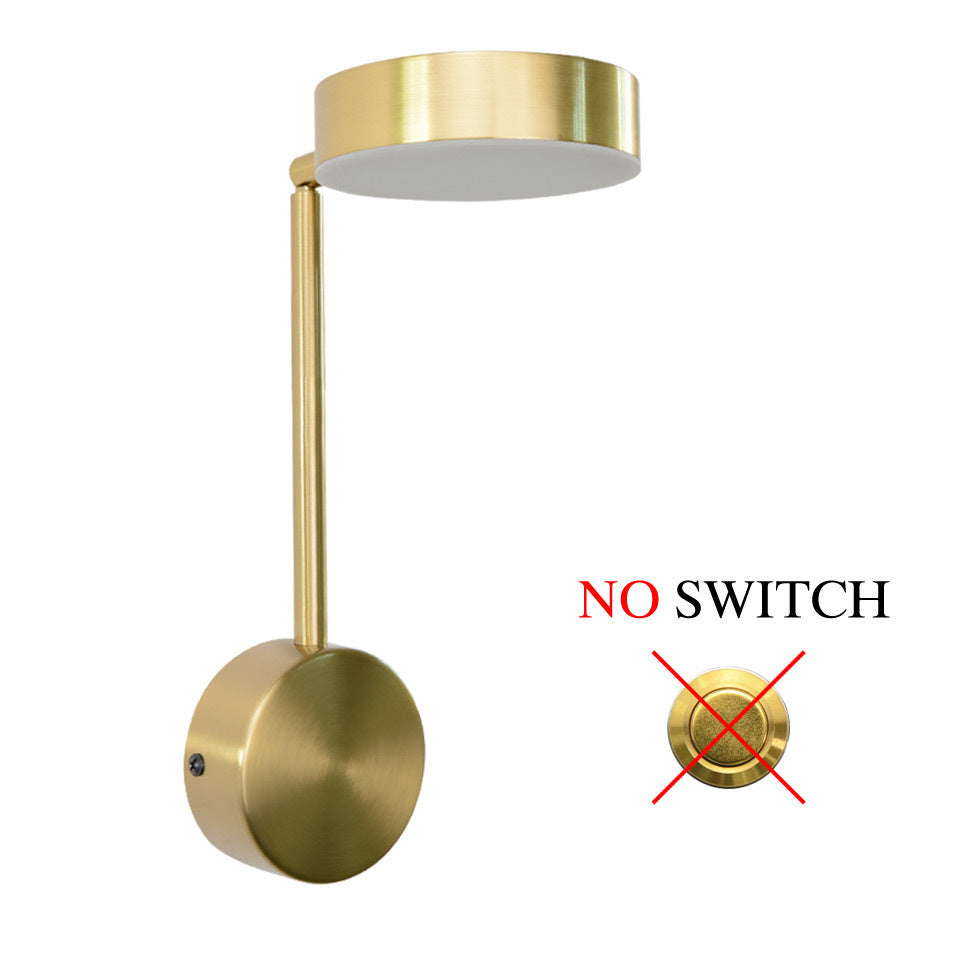 Modern Bedside Wall Lamp – Rotary Switch, Warm Ambient Light for Bedroom & Living Room