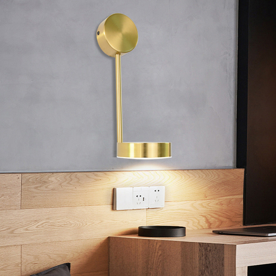 Modern Bedside Wall Lamp – Rotary Switch, Warm Ambient Light for Bedroom & Living Room