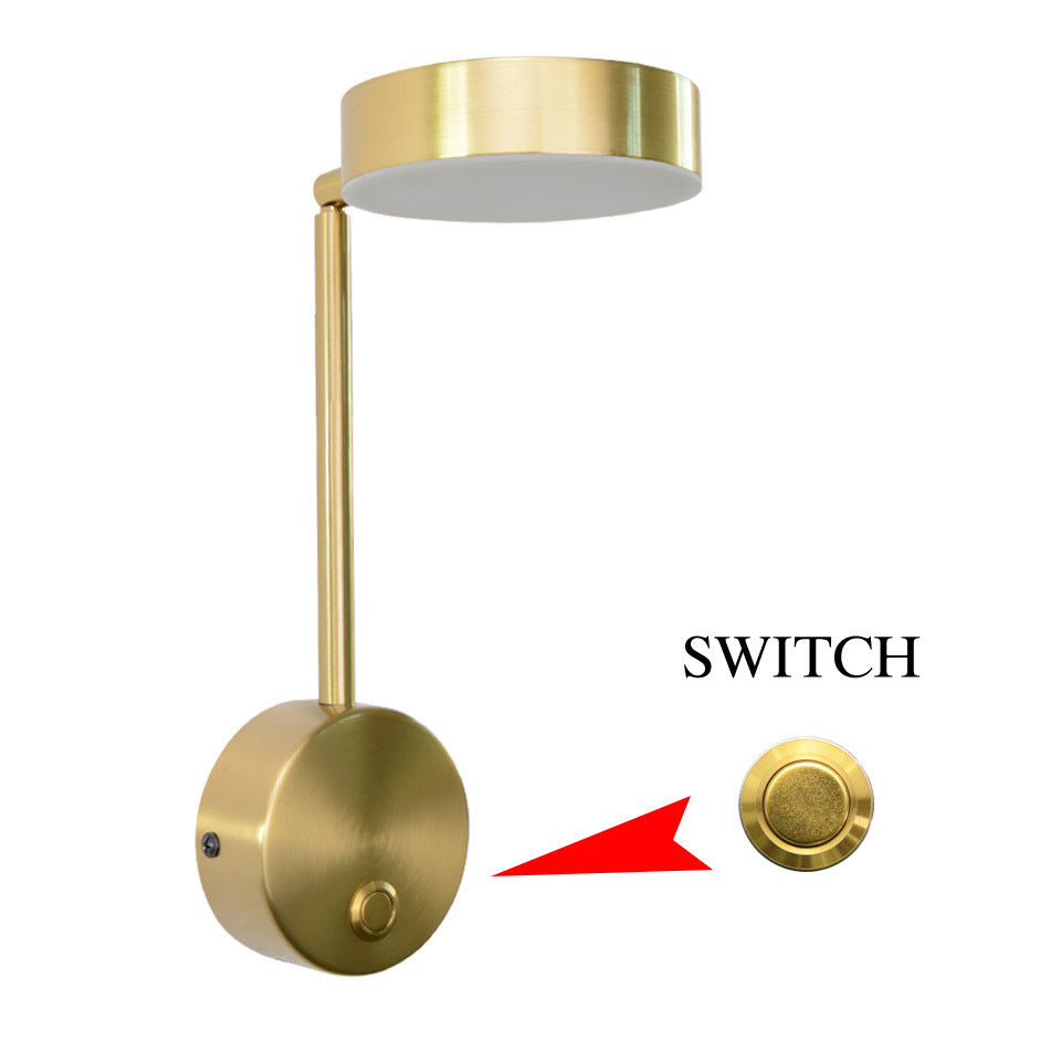 Modern Bedside Wall Lamp – Rotary Switch, Warm Ambient Light for Bedroom & Living Room