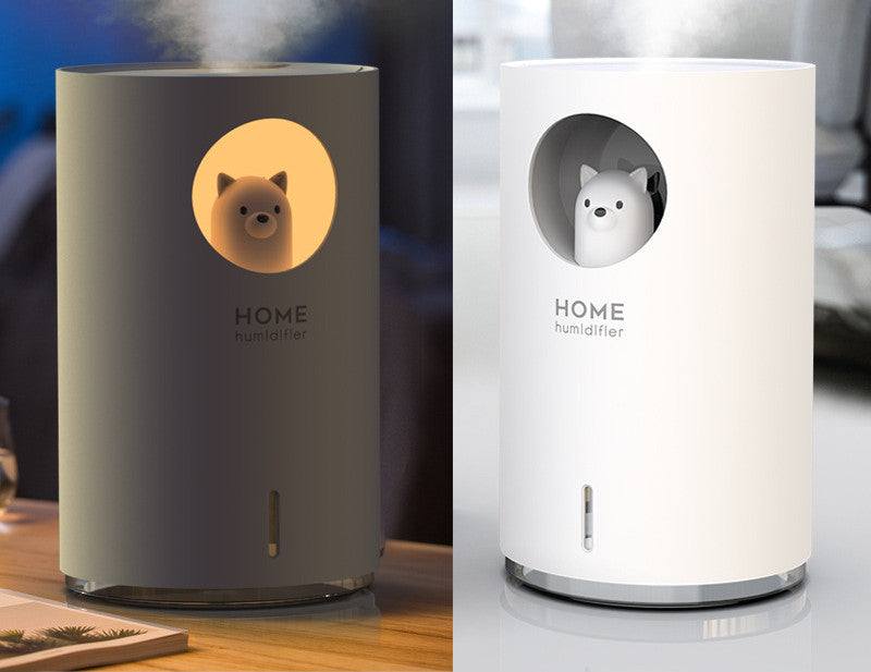 USB Mini Aroma Diffuser with LED Night Light | Cute Animal Humidifier for Bedroom & Home