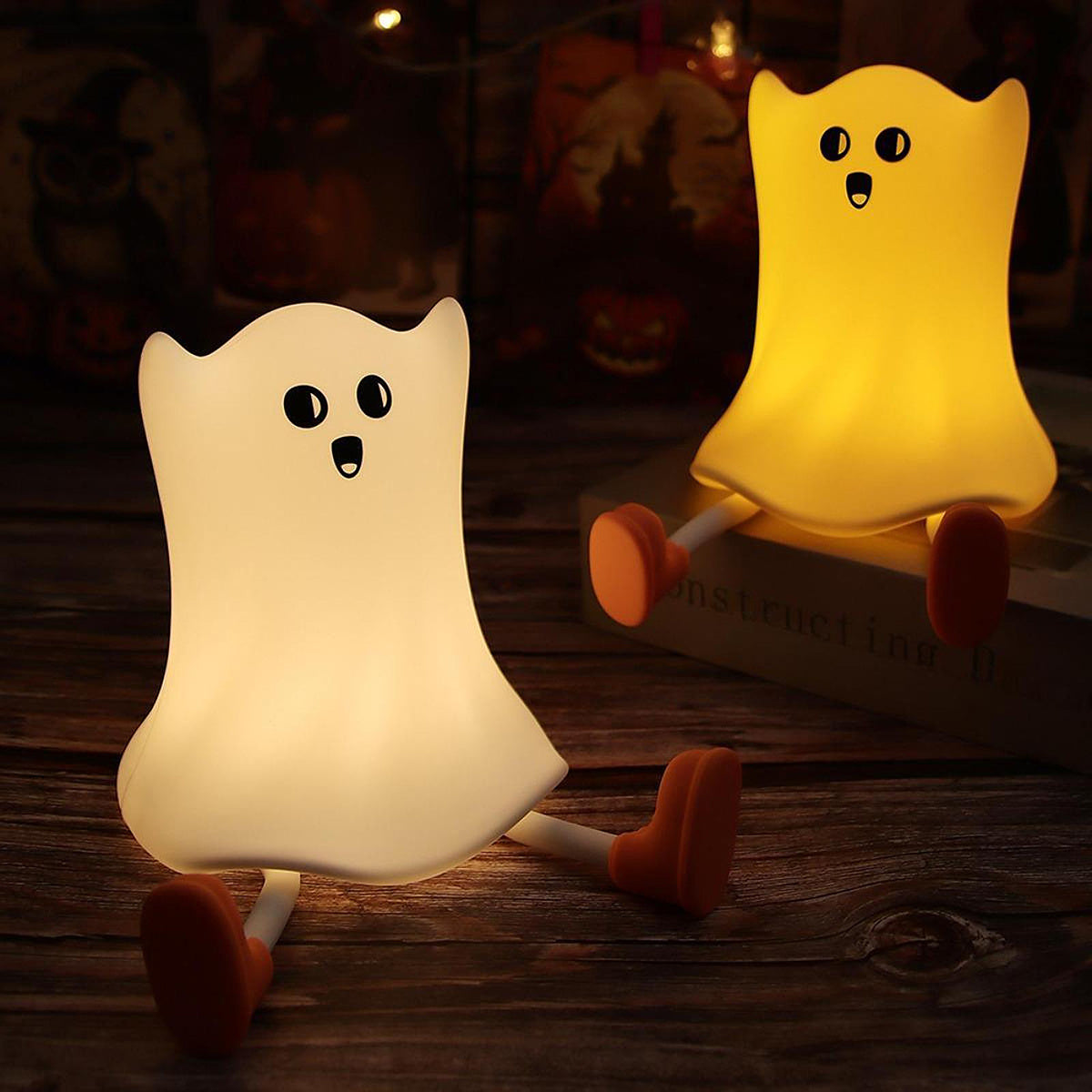 Kids Silicone Candle Night Light – Nursery Bedside Lamp, Baby Feeding & Toddler Room Light