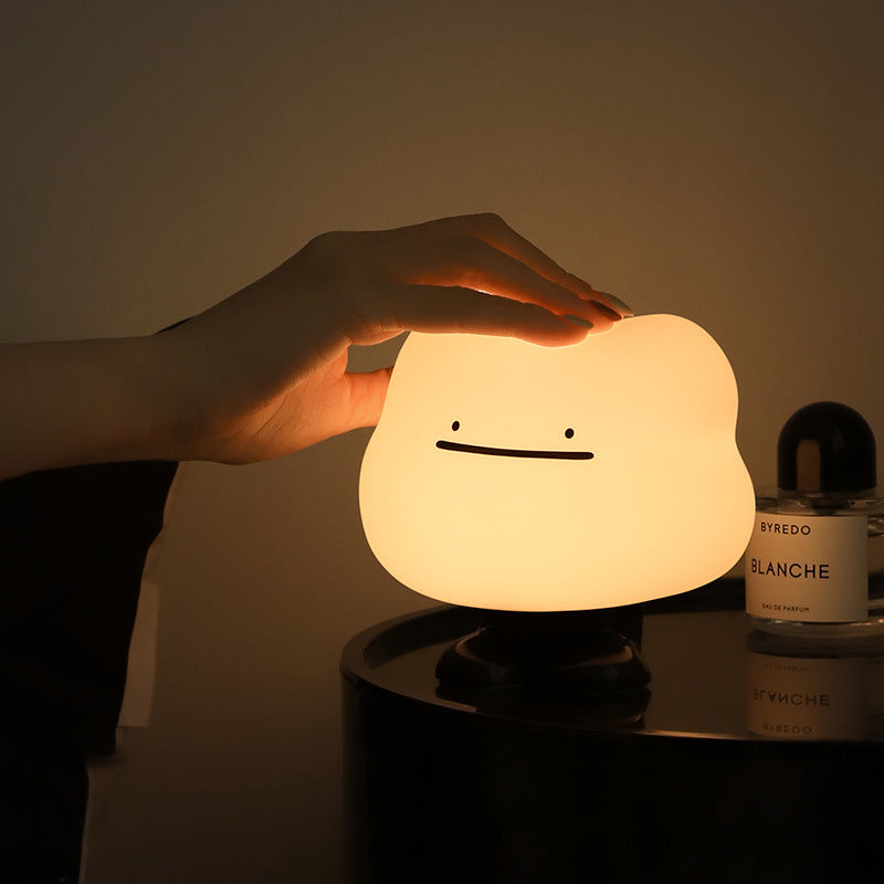 Cute Silicone Night Light – USB Rechargeable Creative Bedside Lamp