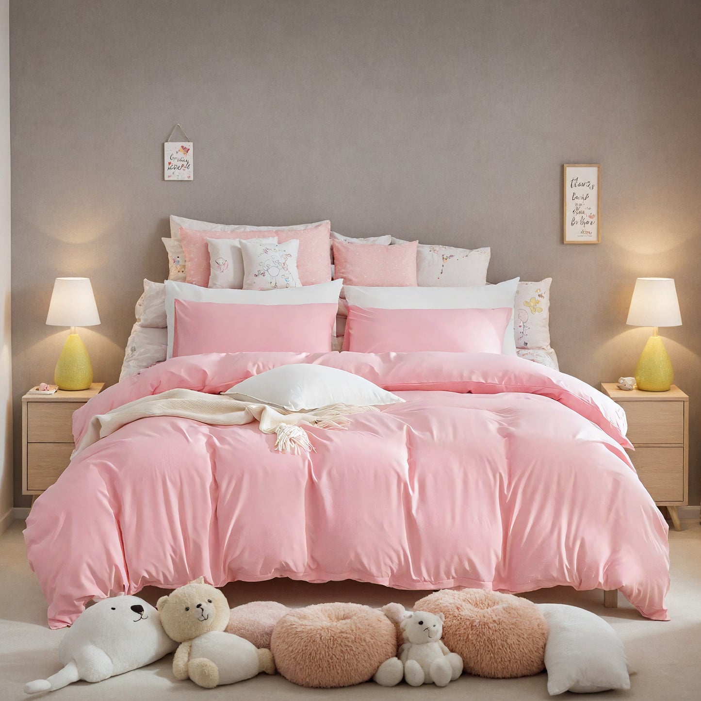 Super Soft 3-Piece Bedding Set  | Quilt Cover & Pillowcases, Machine Washable