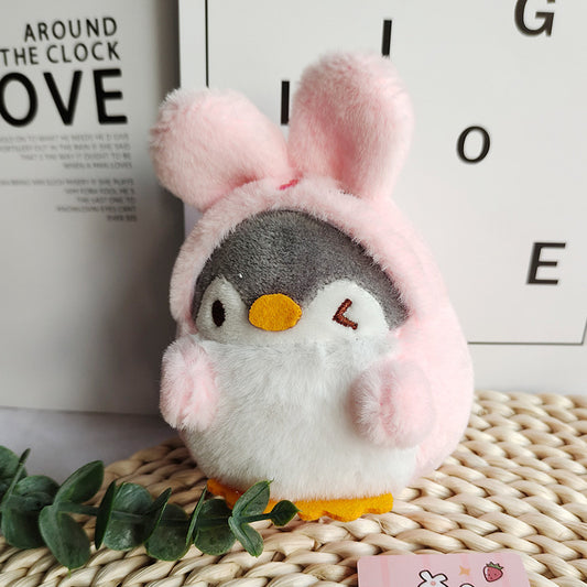 Cute Plush Animal Keychain  | Bunny Costume Penguin Doll Charm