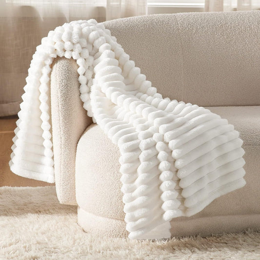 Luxury Plush Throw Blanket  | Ultra Soft Warm Fleece for Bed & Sofa
