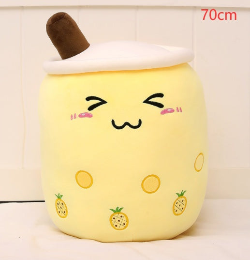 Cute Boba Tea Plush Pillow – Soft Bubble Milk Tea Cup Toy Cushion for Kids & Home Decor