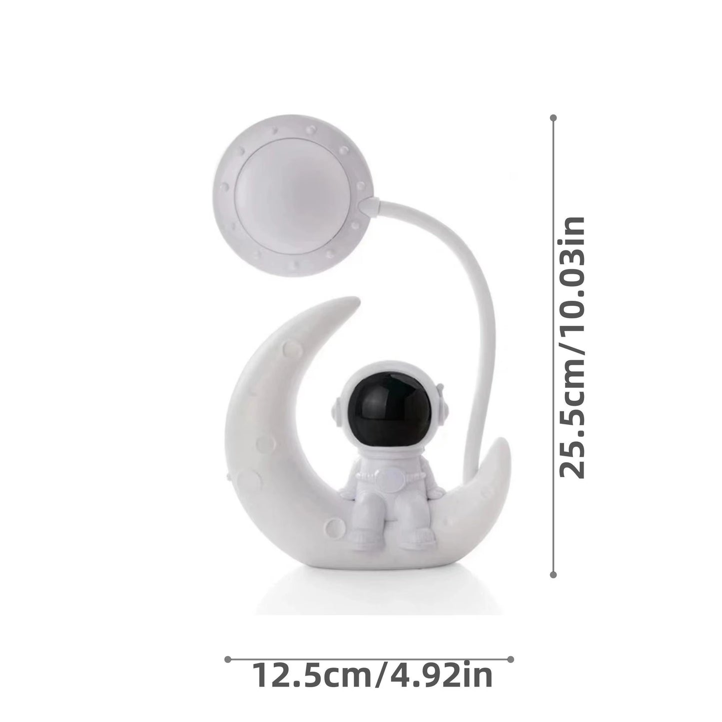 Moon Astronaut Night Light  | Cozy Desk & Bedroom Lamp